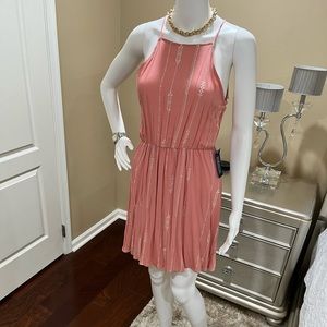 NWT Lush Dress in Pink Peachy Color Size Small